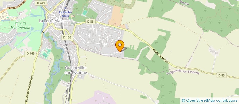 localisation de l'entreprise TAXI DU COUDRAY-MONTCEAUX  LA FERTE-ALAIS