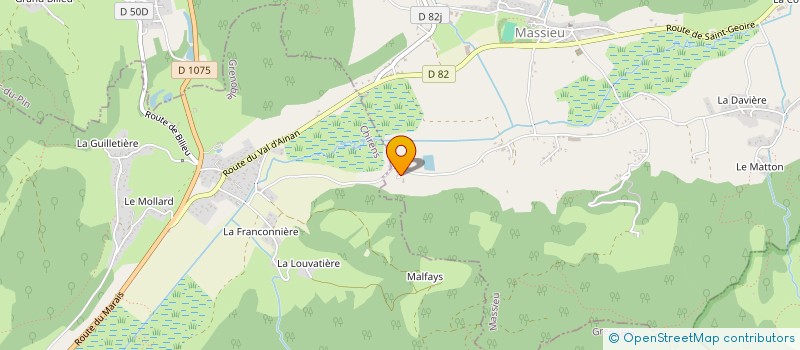 localisation de l'entreprise TAXI DU DRAC  BILIEU