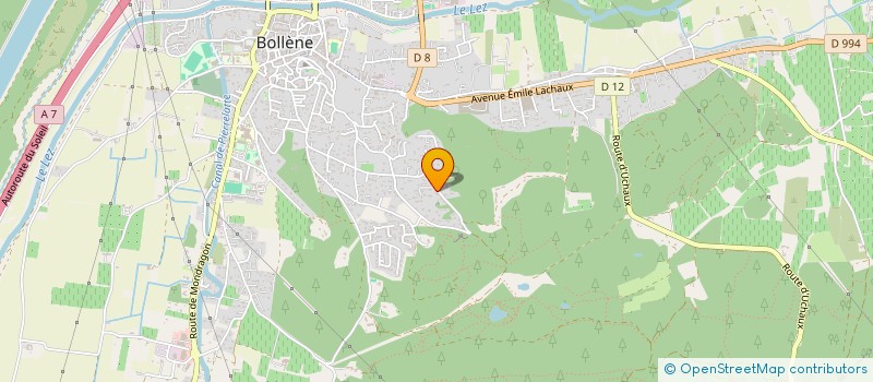 localisation de l'entreprise TAXI DU LEZ à BOLLENE