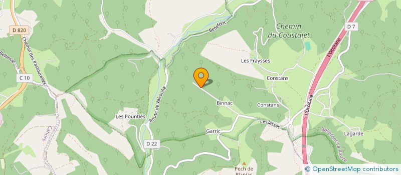 localisation de l'entreprise TAXI DU LOT  BELLEFONT-LA RAUZE