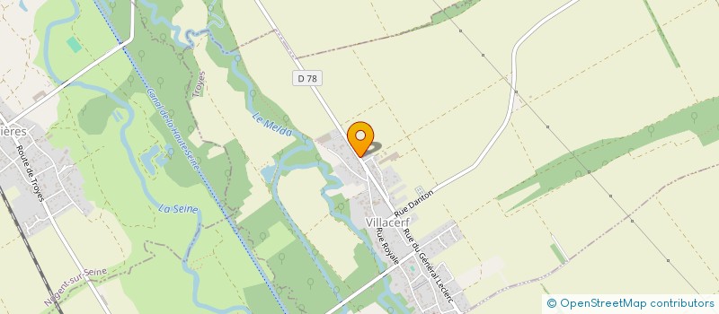 localisation de l'entreprise TAXI DU MELDA  VILLACERF