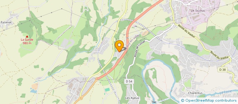 localisation de l'entreprise TAXI DU PLATEAU  LE PUY-EN-VELAY