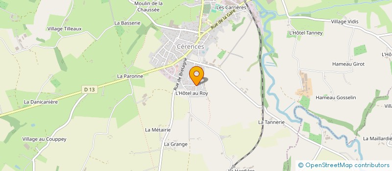 localisation de l'entreprise TAXI DU ROC GRANVILLE  CERENCES