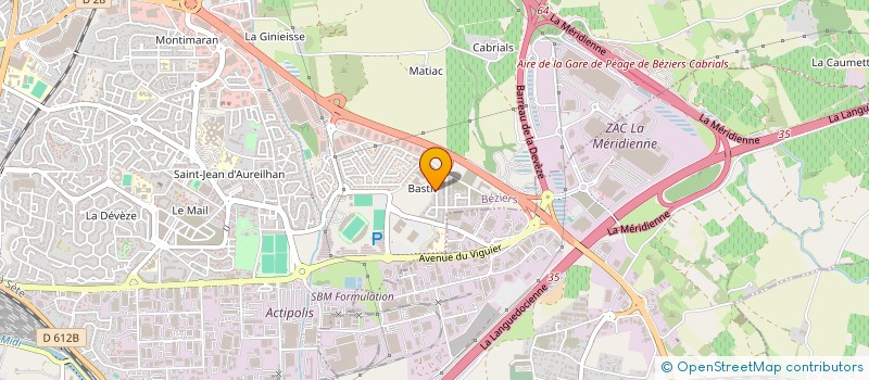 localisation de l'entreprise TAXI DU SOLEIL 34  BEZIERS