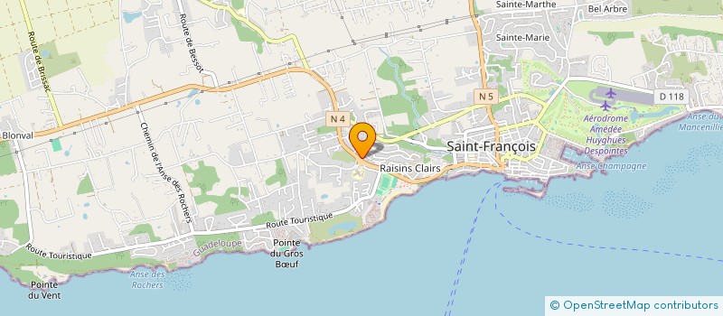 localisation de l'entreprise TAXI DU SOLEIL à SAINT-FRANCOIS