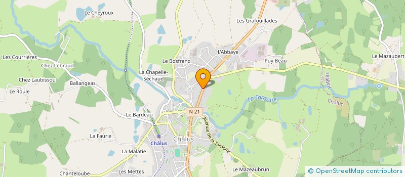 localisation de l'entreprise TAXI DUCHIRON STEPHANE à COUZEIX