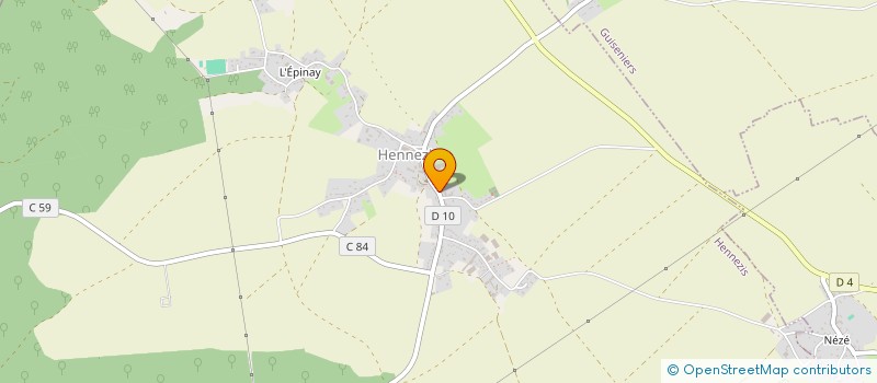 localisation de l'entreprise TAXI DUHAMEL  HENNEZIS