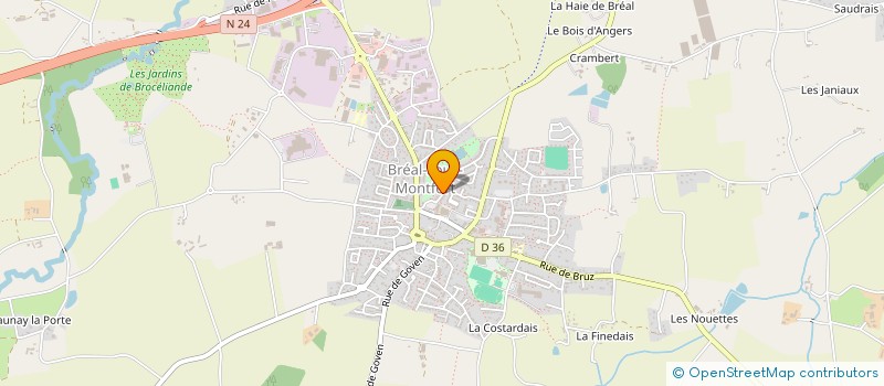 localisation de l'entreprise TAXI DUHEM  BREAL-SOUS-MONTFORT