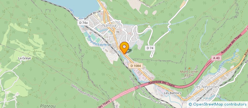 localisation de l'entreprise TAXI DUMOULIN à NANTUA