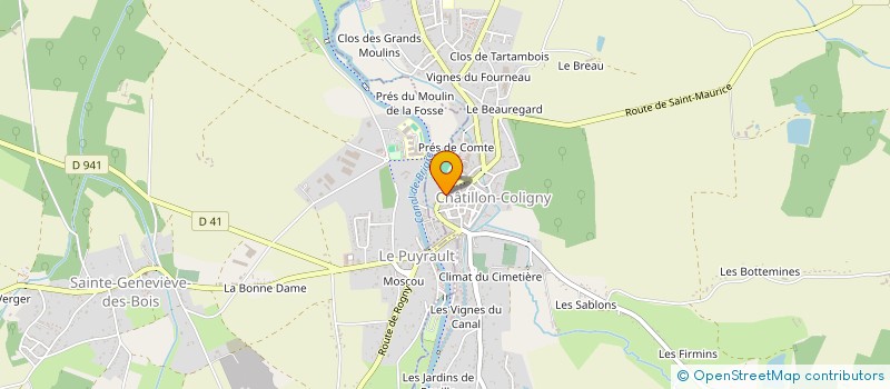 localisation de l'entreprise TAXI DUPOY CHEVALLIER à CHATILLON-COLIGNY