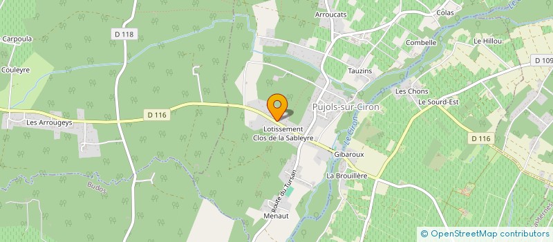 localisation de l'entreprise TAXI DUPREY NORMAN  PUJOLS-SUR-CIRON