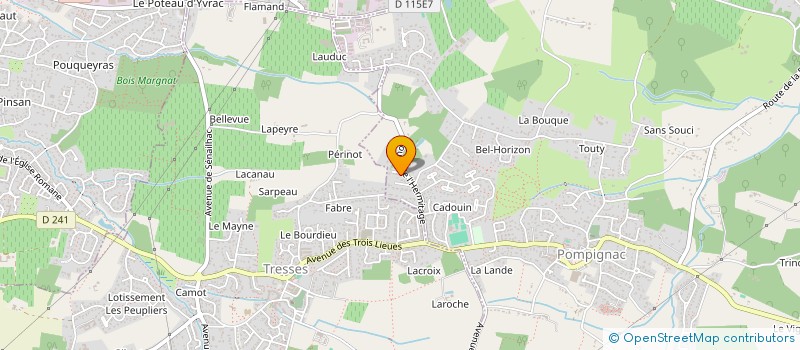 localisation de l'entreprise TAXI EDEN  POMPIGNAC