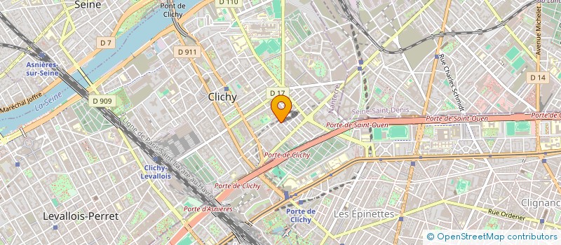 localisation de l'entreprise TAXI EL ARJ à CLICHY