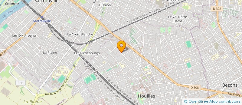 localisation de l'entreprise TAXI ELVIS LE BEGUEC  HOUILLES