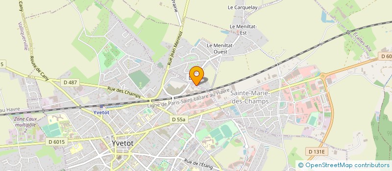 localisation de l'entreprise TAXI ERIC FOUGUES  SAINTE-MARIE-DES-CHAMPS