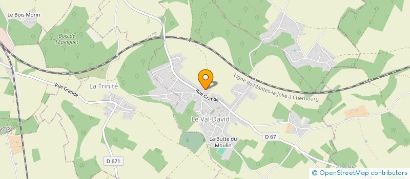 localisation de l'entreprise TAXI ET COMPAGNIE  LE VAL DAVID