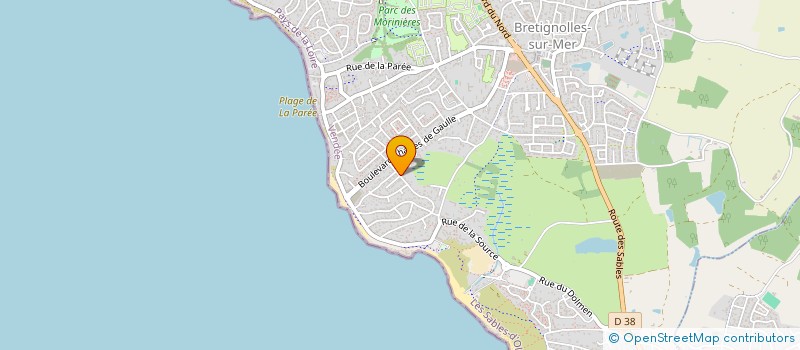 localisation de l'entreprise TAXI ET SERVICES DU LITTORAL à BRETIGNOLLES-SUR-MER