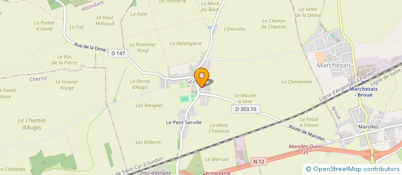 localisation de l'entreprise TAXI ETOILE VERTE à SERVILLE