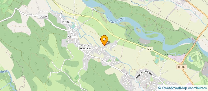 localisation de l'entreprise TAXI FABIENNE à ARBUS