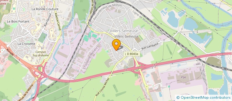 localisation de l'entreprise TAXI FERAUGE 08 à VILLERS-SEMEUSE