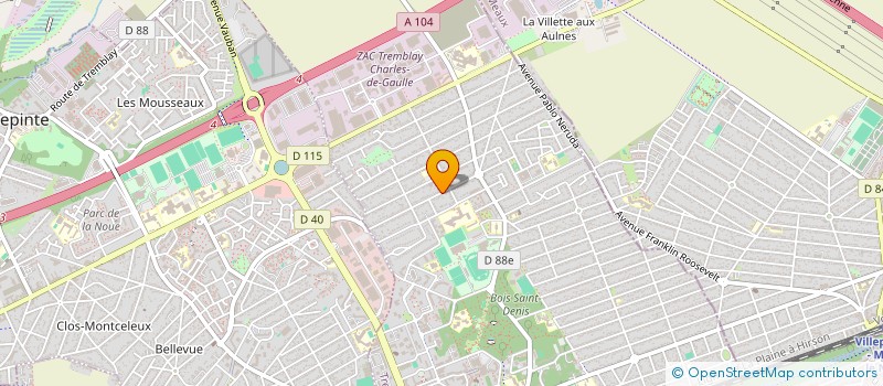 localisation de l'entreprise TAXI FOGUE à TREMBLAY-EN-FRANCE