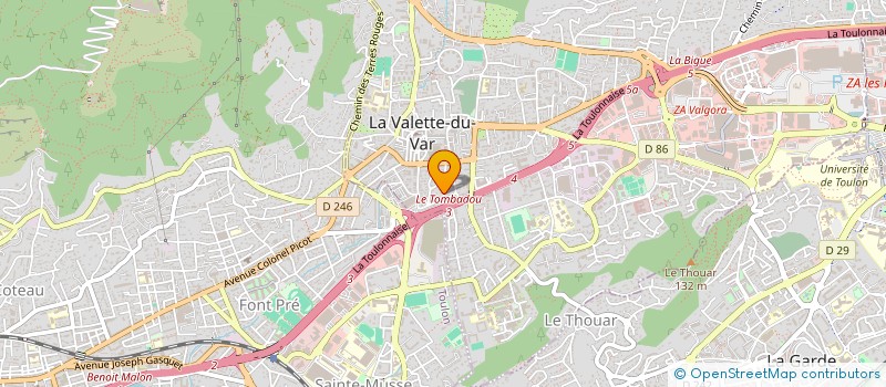 localisation de l'entreprise TAXI FORESTIER JEAN-MARC  LA VALETTE-DU-VAR