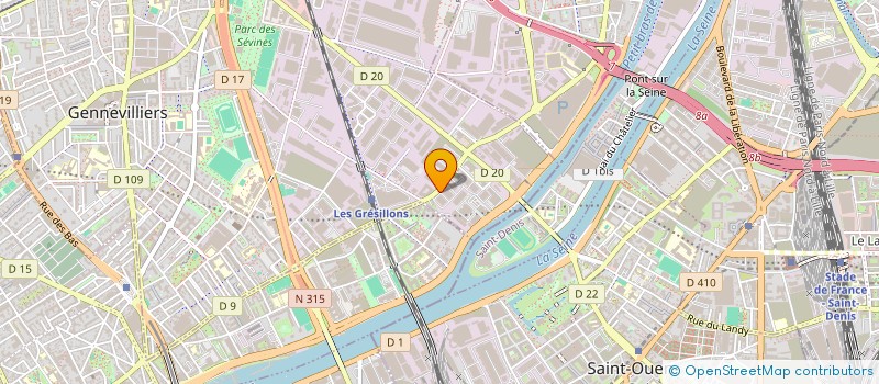 localisation de l'entreprise TAXI FRET  GENNEVILLIERS