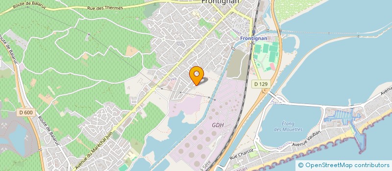 localisation de l'entreprise TAXI FRONTIGNANAIS  FRONTIGNAN