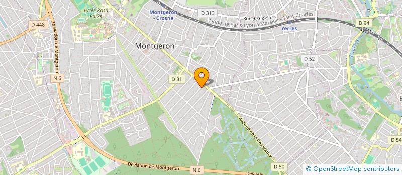 localisation de l'entreprise TAXI G2  MONTGERON