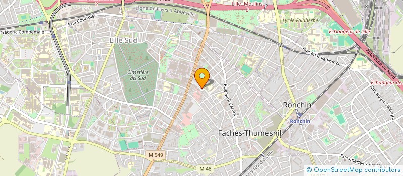 localisation de l'entreprise TAXI G9 LILLE à FACHES-THUMESNIL