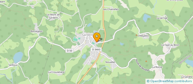 localisation de l'entreprise TAXI GADON à SARDENT