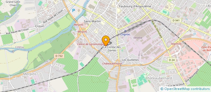 localisation de l'entreprise TAXI GALLAU COGNAC  CHATEAUBERNARD