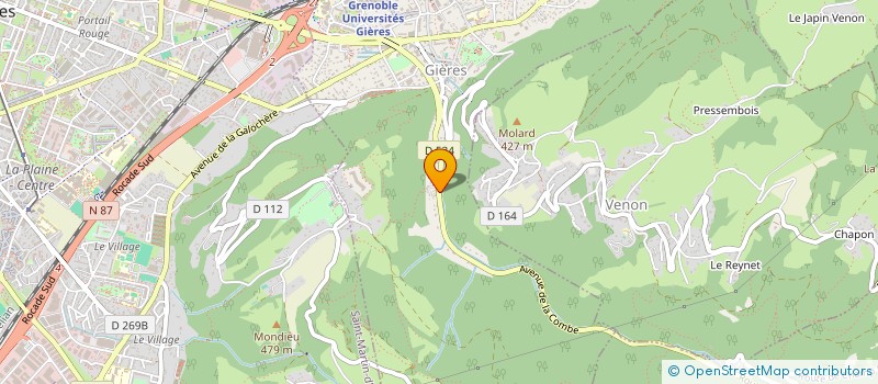 localisation de l'entreprise TAXI GANDY  GIERES