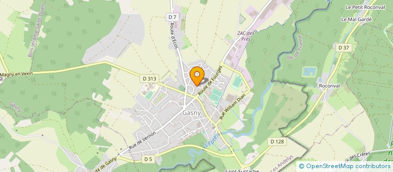 localisation de l'entreprise TAXI GASNY à GASNY
