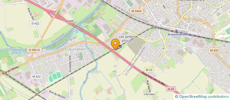 localisation de l'entreprise TAXI GEORGES  ERQUINGHEM-LYS