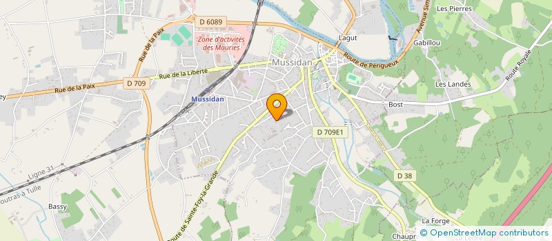 localisation de l'entreprise TAXI GIRAUD  MUSSIDAN