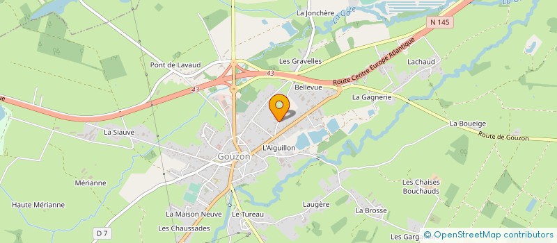 localisation de l'entreprise TAXI GIVERNAUD à GOUZON