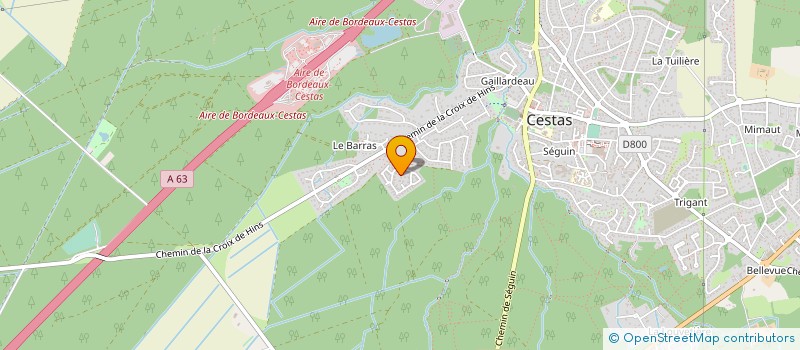 localisation de l'entreprise TAXI.GRAND.BORDEAUX  CESTAS