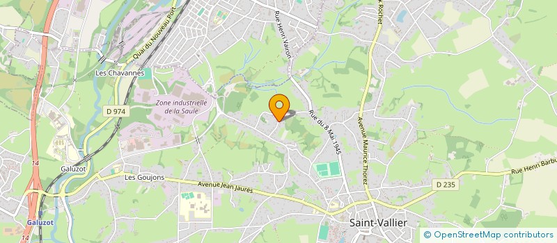 localisation de l'entreprise TAXI GREGORY 71  SAINT-VALLIER