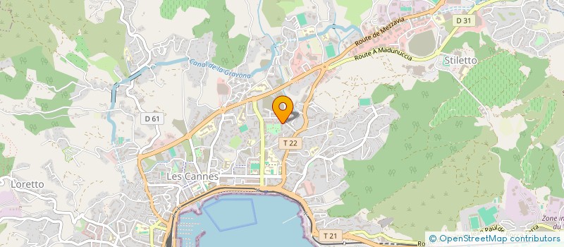 localisation de l'entreprise TAXI GUERINI  AJACCIO