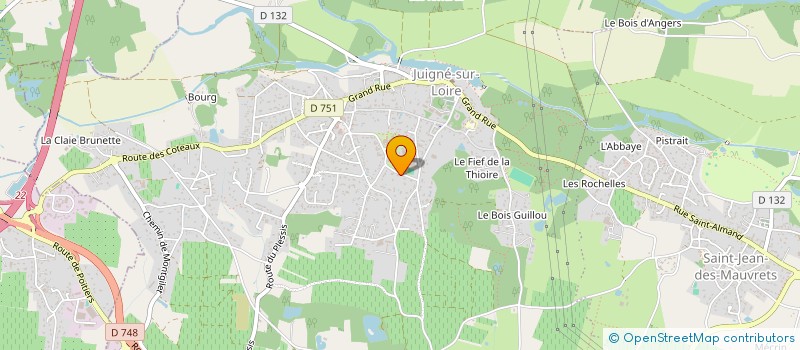 localisation de l'entreprise TAXI GUITTON à LES GARENNES SUR LOIRE