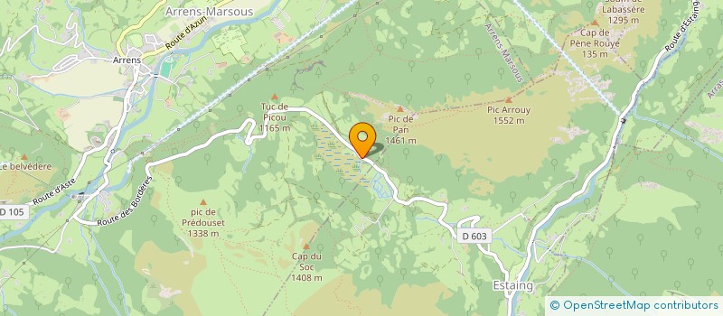 localisation de l'entreprise TAXI HAND'ROUTE  ARRENS-MARSOUS