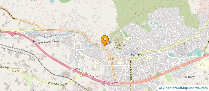 localisation de l'entreprise TAXI HERVE  HYERES