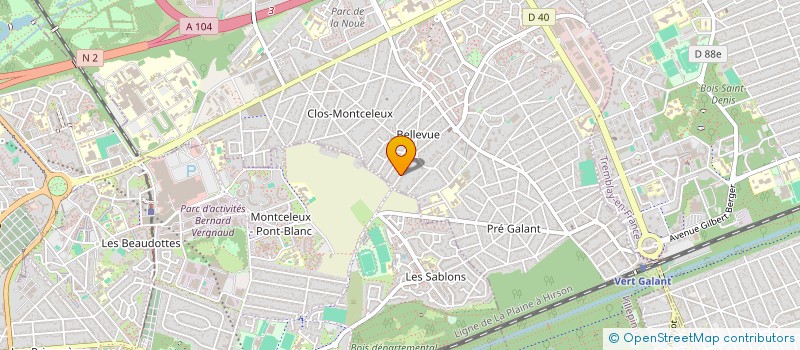 localisation de l'entreprise TAXI HM à VILLEPINTE