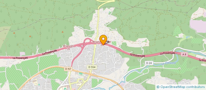 localisation de l'entreprise TAXI HUGO  BRIGNOLES