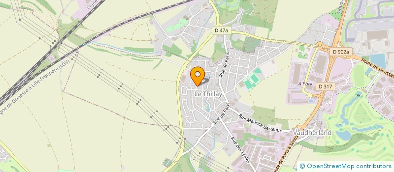 localisation de l'entreprise TAXI IDF  LE THILLAY