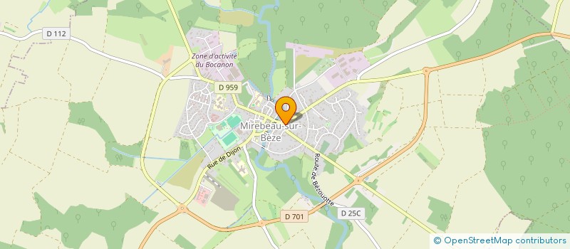 localisation de l'entreprise TAXI ISA MIREBEAU  NOIRON-SUR-BEZE