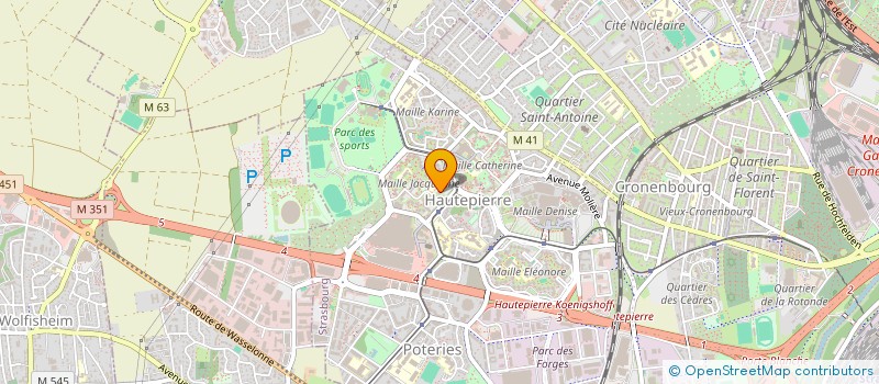 localisation de l'entreprise TAXI ITSA 67 à STRASBOURG