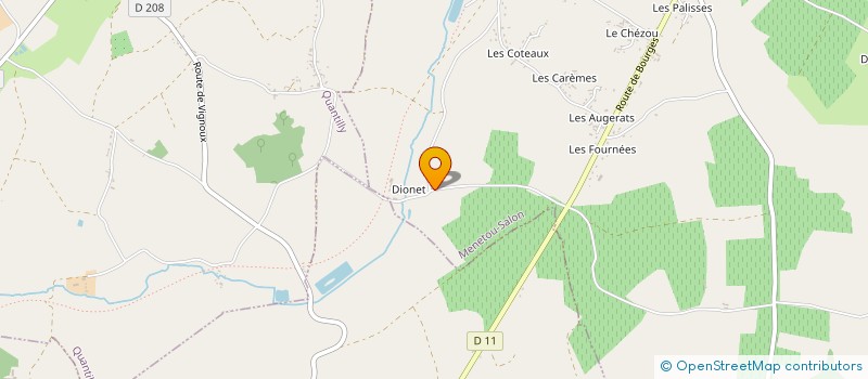 localisation de l'entreprise TAXI J3B  MENETOU-SALON