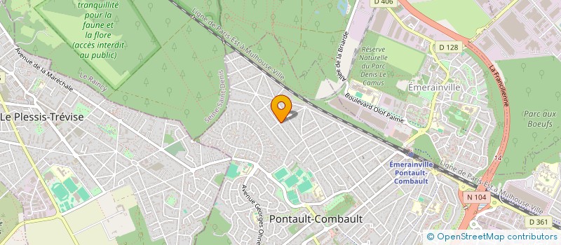 localisation de l'entreprise TAXI JF  PONTAULT-COMBAULT